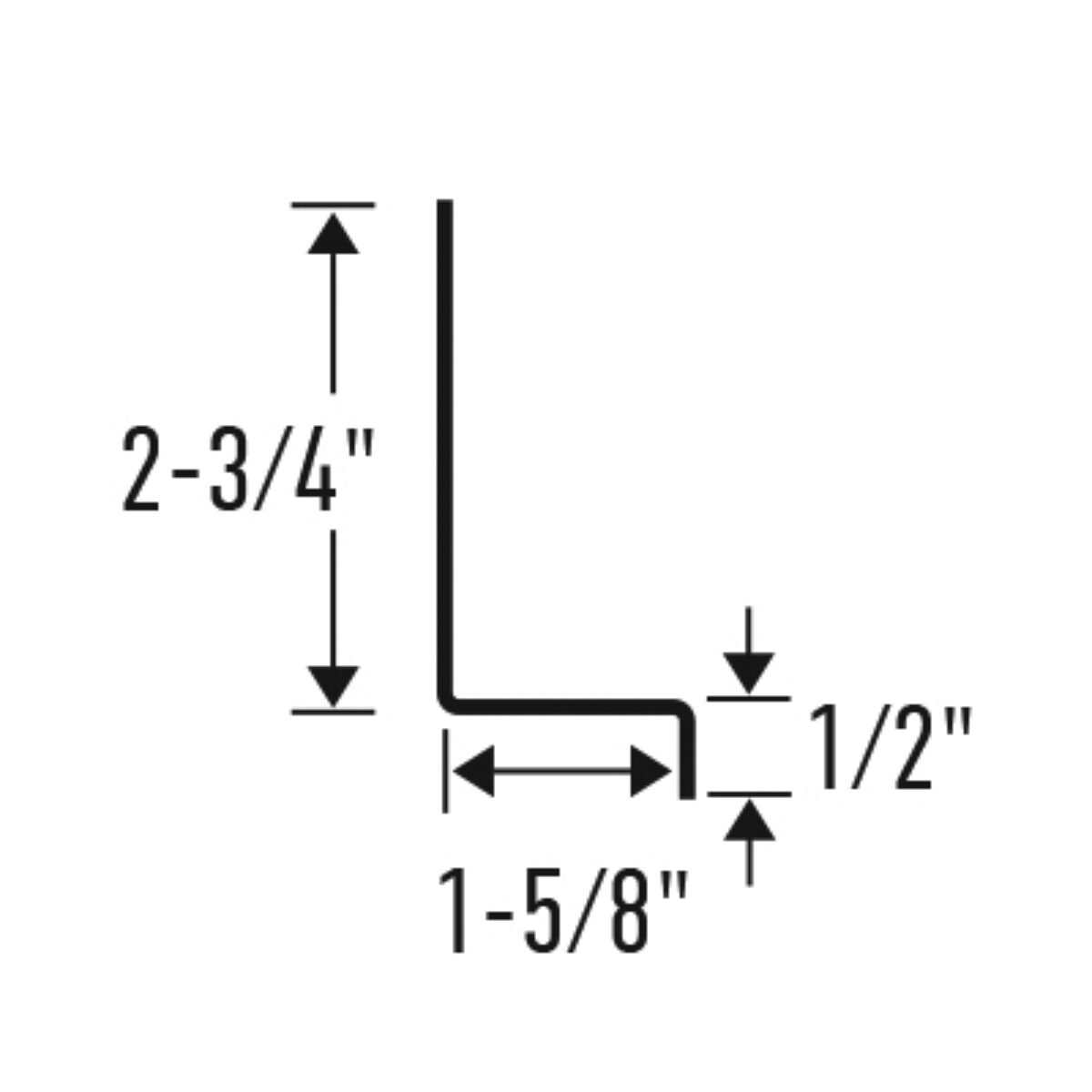 1 5/8" Aluminum Deck Flashing ADF158 Alsco Metals