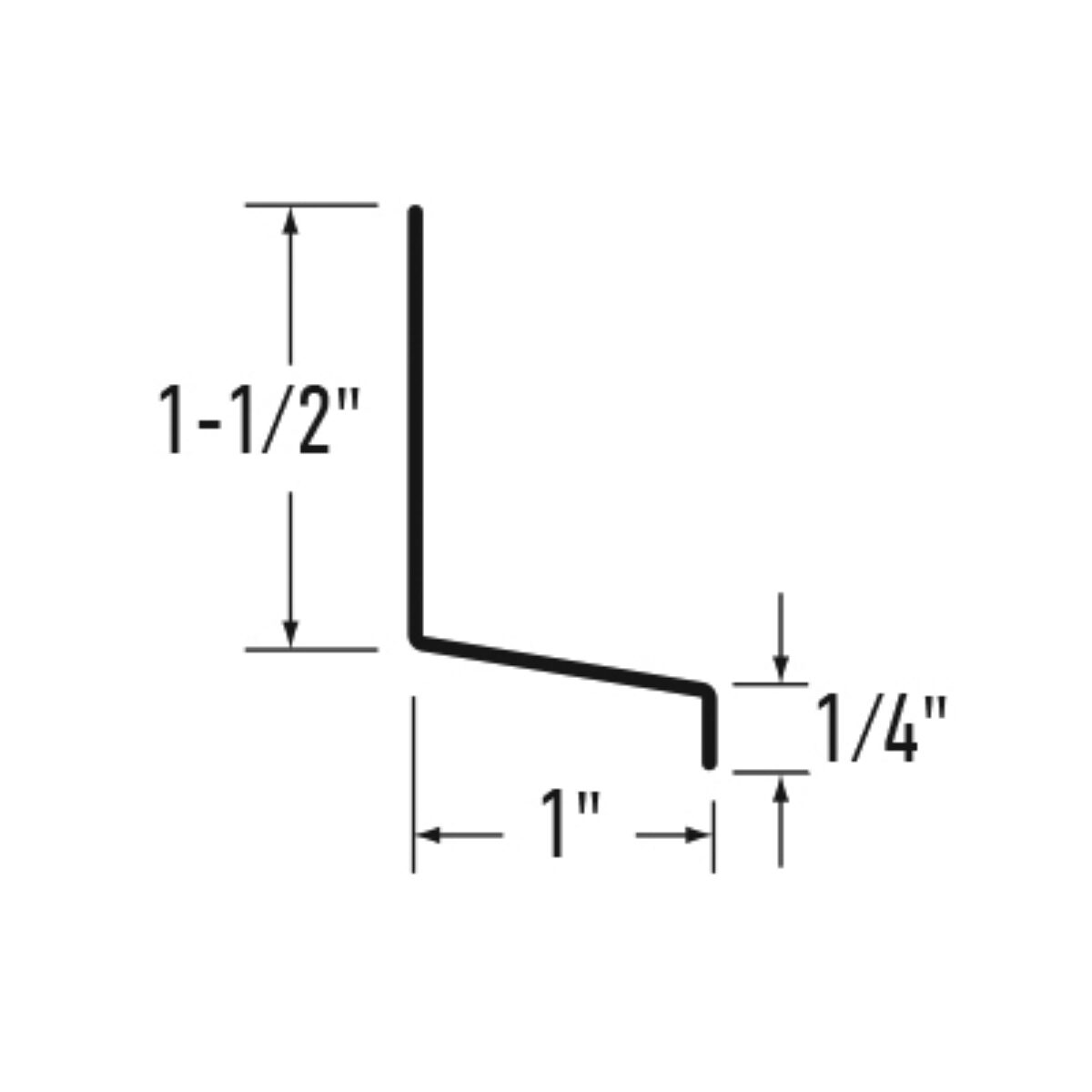 1" Aluminum Drip Cap Alsco Metals